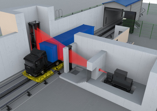 선박해양연이 개발한 산업체에 기술이전한 '초고속 컨테이너 검색기'의 운영 개념도  선박해양연 제공